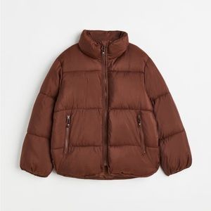 H&am brown puffer jacket